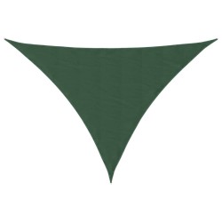 Voile de parasol tissu oxford triangulaire 4x5x6,4 m vert foncé 