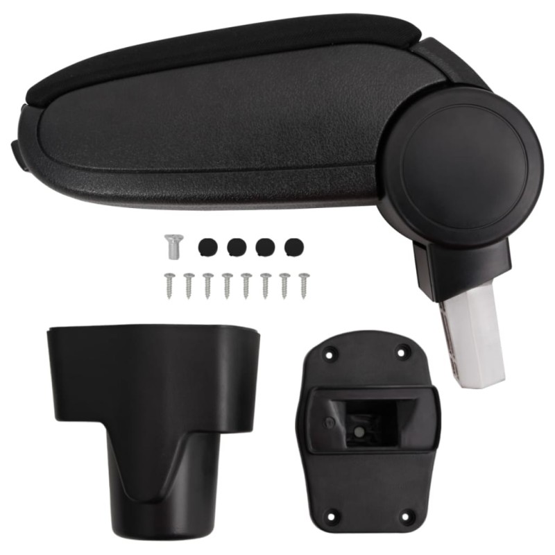 Accoudoir de voiture noir 13x34x(36,5-53) cm ABS 
