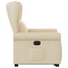Fauteuil inclinable électrique crème tissu 