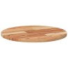 Dessus de table rond Ø50x2 cm bois massif d'acacia 
