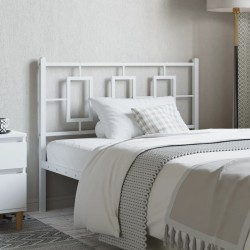 Tête de lit métal blanc 100 cm 