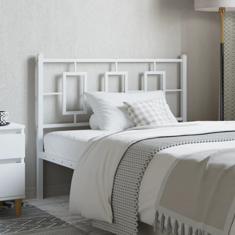 Tête de lit métal blanc 100 cm Tête de lit métal blanc 100 cm
