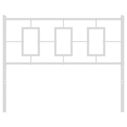 Tête de lit métal blanc 100 cm 