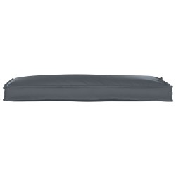 Coussin de Palette pour Banc Anthracite 110x40x8 cm en Tissu Oxford 