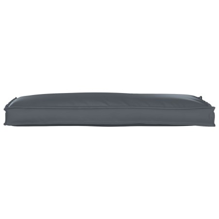 Coussin de Palette pour Banc Anthracite 110x40x8 cm en Tissu Oxford 