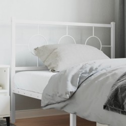 Tête de lit métal blanc 100 cm 
