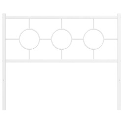 Tête de lit métal blanc 100 cm 