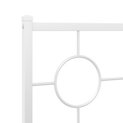 Tête de lit métal blanc 100 cm 