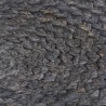 Napperons 6 pcs Gris foncé Plain 38 cm Rond Jute 