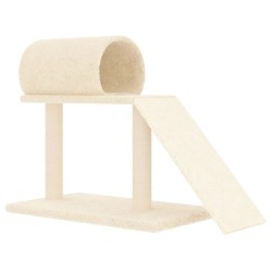 Arbres à chat avec tunnel et échelle crème 55,5 cm 