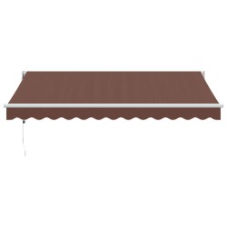 Auvent rétractable automatique marron 350x250 cm 