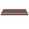 Auvent rétractable automatique marron 350x250 cm 