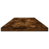 Étagères murales 4pcs chêne fumé 100x20x1,5cm bois d'ingénierie 