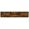 Étagères murales 4pcs chêne fumé 100x20x1,5cm bois d'ingénierie 