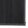 Tapis rectangulaire gris 80x300 cm bambou 