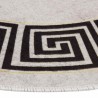 Tapis lavable antidérapant φ120 cm beige clair 