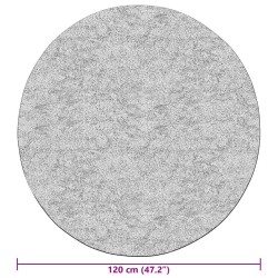 Tapis lavable antidérapant φ120 cm beige clair 