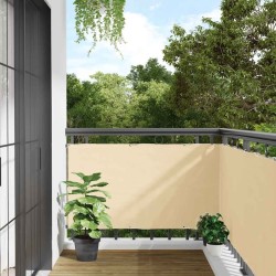 Écran d'intimité de balcon crème 700x120 cm PVC 
