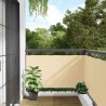 Écran d'intimité de balcon crème 700x120 cm PVC 