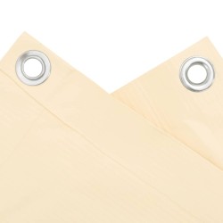 Écran d'intimité de balcon crème 700x120 cm PVC 