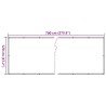 Écran d'intimité de balcon crème 700x120 cm PVC 