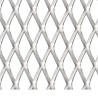 Panneau de grillage de jardin Acier inox 50x50 cm 45x20x4 mm 