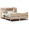 Cadre de lit sans matelas 200x200 cm bois massif de pin 