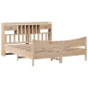 Cadre de lit sans matelas 200x200 cm bois massif de pin 