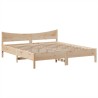 Cadre de lit sans matelas 200x200 cm bois massif de pin 