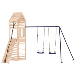 Aire de jeux d'extérieur bois de pin massif 