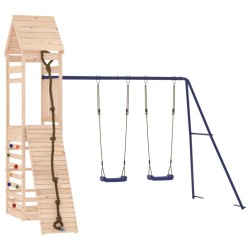 Aire de jeux d'extérieur bois de pin massif 