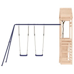Aire de jeux d'extérieur bois de pin massif 
