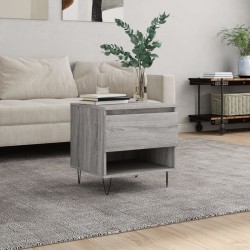 Table basse sonoma gris 50x46x50 cm bois d'ingénierie 