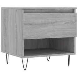 Table basse sonoma gris 50x46x50 cm bois d'ingénierie 