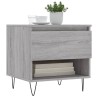 Table basse sonoma gris 50x46x50 cm bois d'ingénierie 