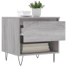 Table basse sonoma gris 50x46x50 cm bois d'ingénierie 