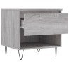 Table basse sonoma gris 50x46x50 cm bois d'ingénierie 