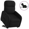 Fauteuil inclinable électrique noir tissu 