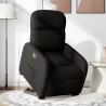 Fauteuil inclinable électrique noir tissu 