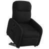 Fauteuil inclinable électrique noir tissu 