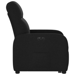 Fauteuil inclinable électrique noir tissu 