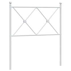 Tête de lit métal blanc 75 cm 