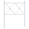 Tête de lit métal blanc 75 cm 