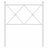Tête de lit métal blanc 75 cm 