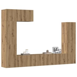 Ensemble de meuble TV mural 5 pcs chêne artisanal 