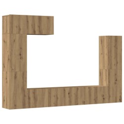Ensemble de meuble TV mural 5 pcs chêne artisanal 