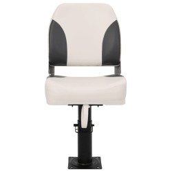 Sièges bateau lot de 2 piédestal hauteur réglable pivotant 360° 