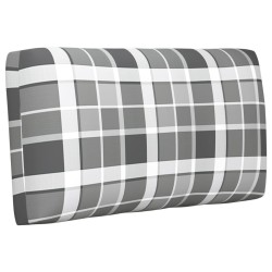 Canapé palette 2 places avec coussins Pin imprégné de gris 