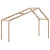 Lit superposé sans matelas 90x200 cm bois de pin massif 