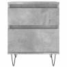 Tables de chevet 2 pcs gris béton 40x35x50 cm bois d’ingénierie 
